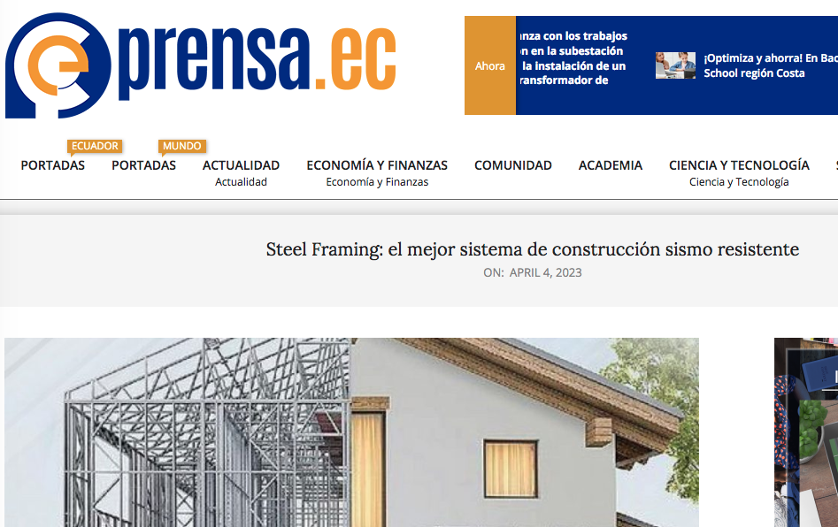 Steel Framing: el mejor sistema de construcción sismo resistente