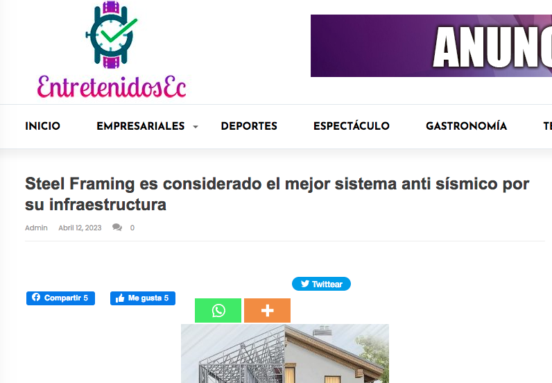 Steel Framing: el mejor sistema de construcción sismo resistente