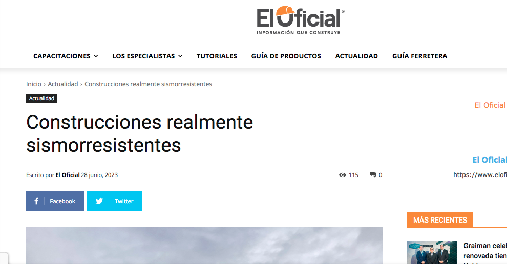 Construcciones realmente sismorresistentes