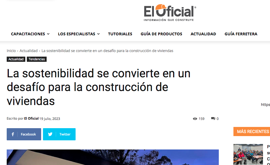 La sostenibilidad se convierte en un desafío para la construcción de viviendas