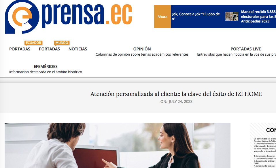 Izi Home se caracteriza por brindar una atención personalizada al cliente