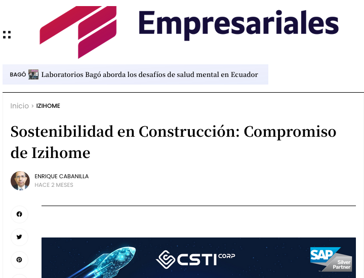 Sostenibilidad en construcción: el compromiso de IZIHOME